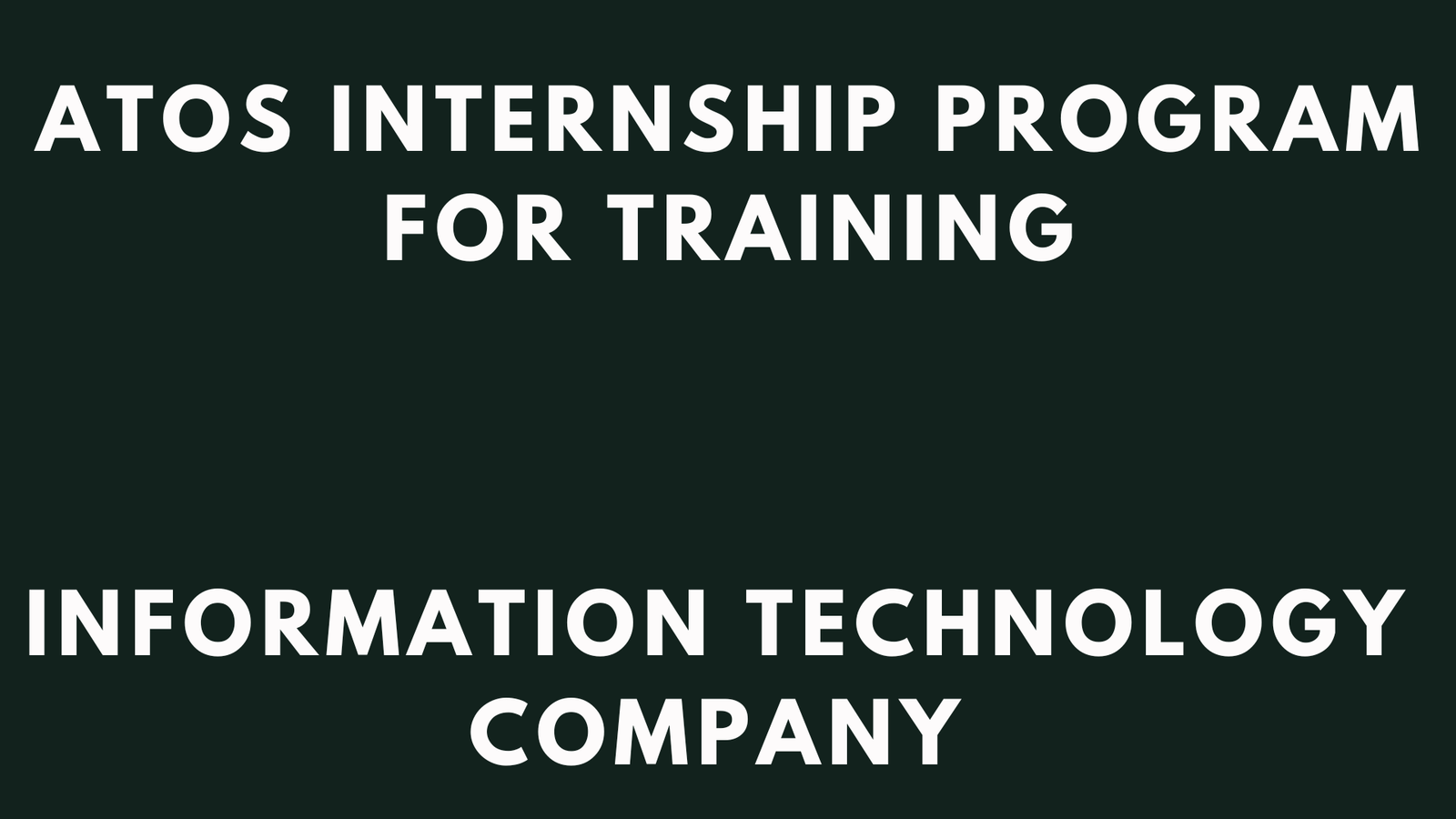 Atos Internships