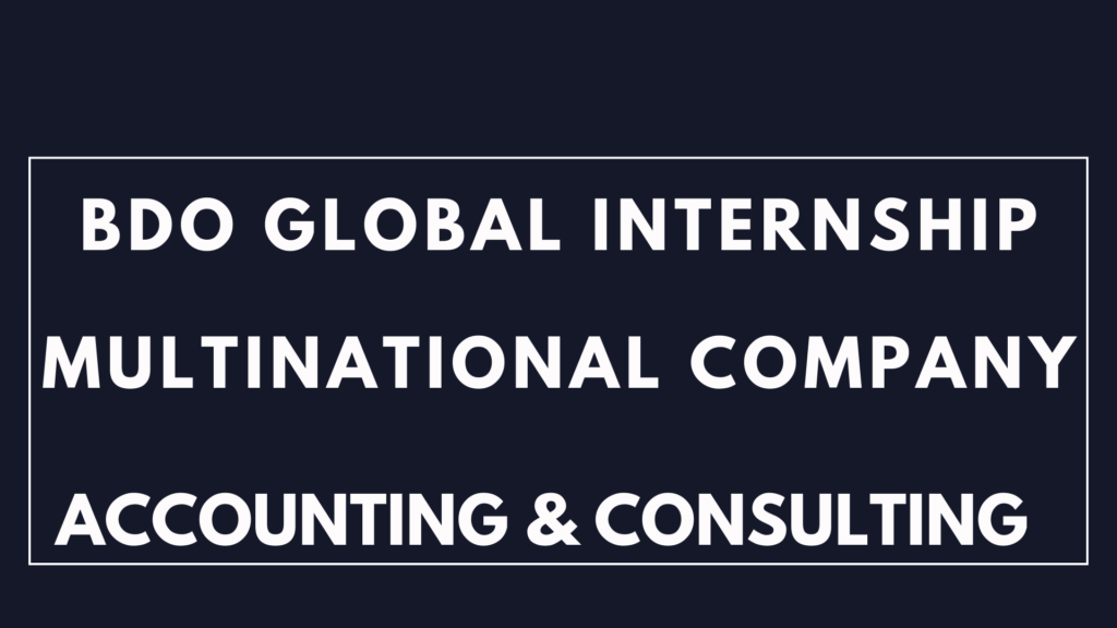 BDO Internship