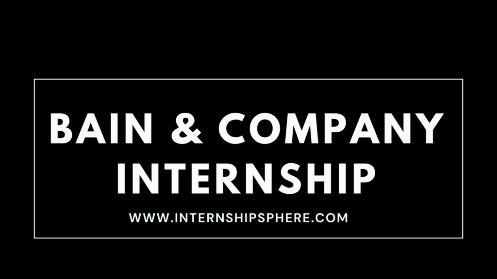 Bain & Company Internship