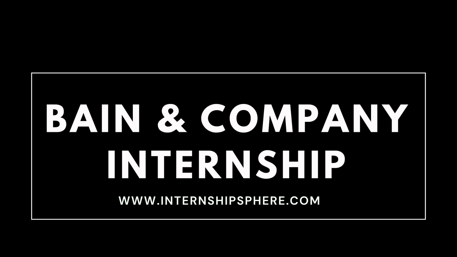 Bain & Company Internship