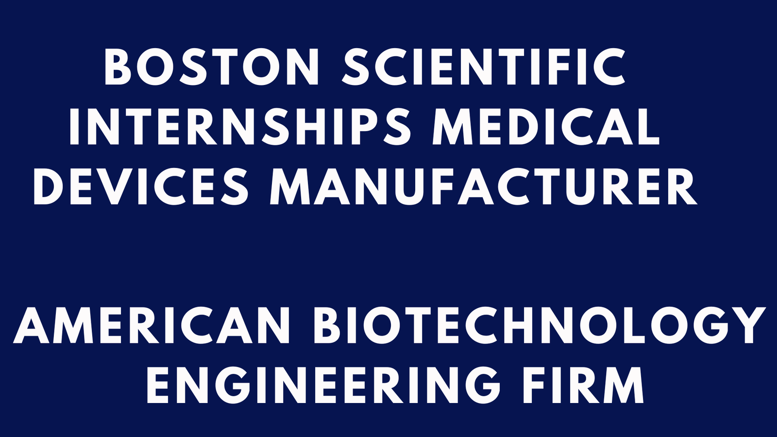 Boston Scientific Internships
