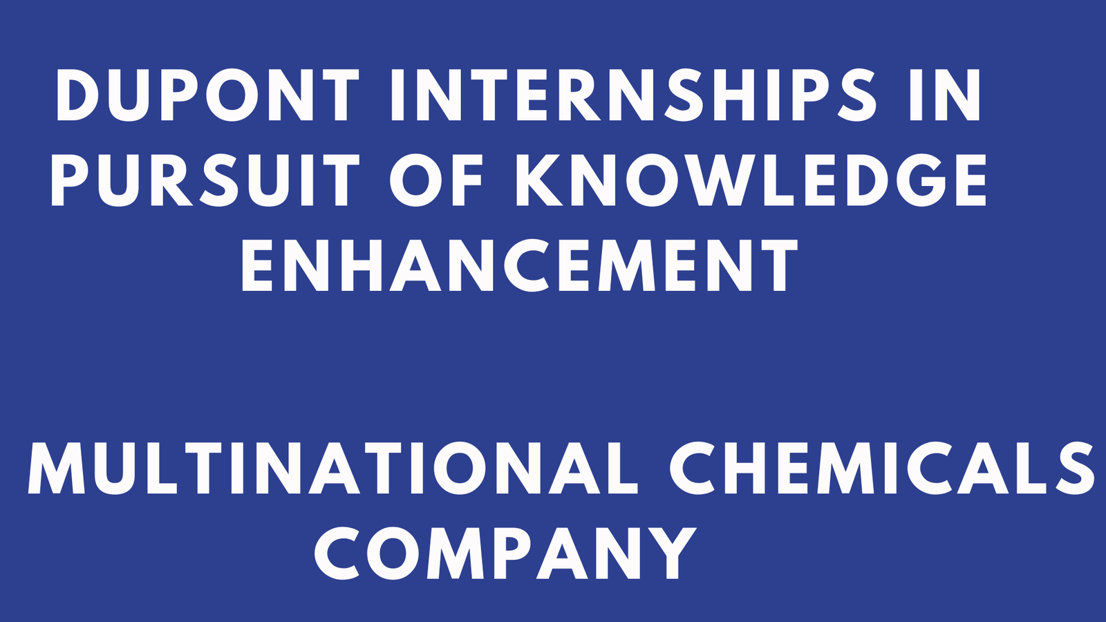 Dupont Internships