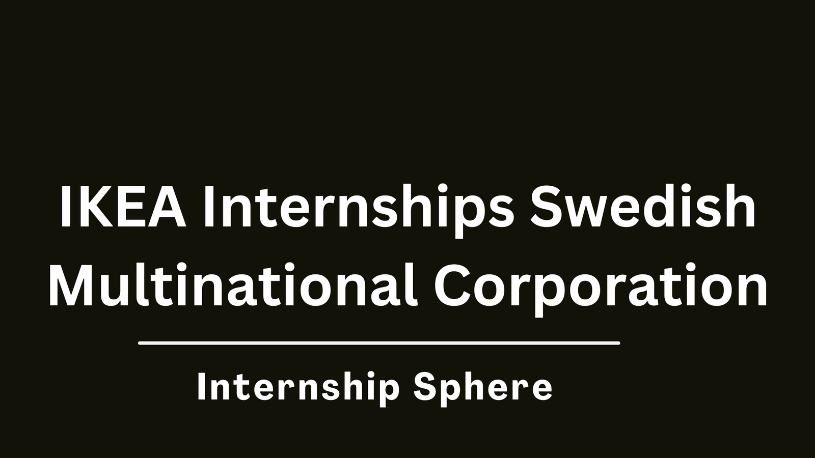 IKEA Internship