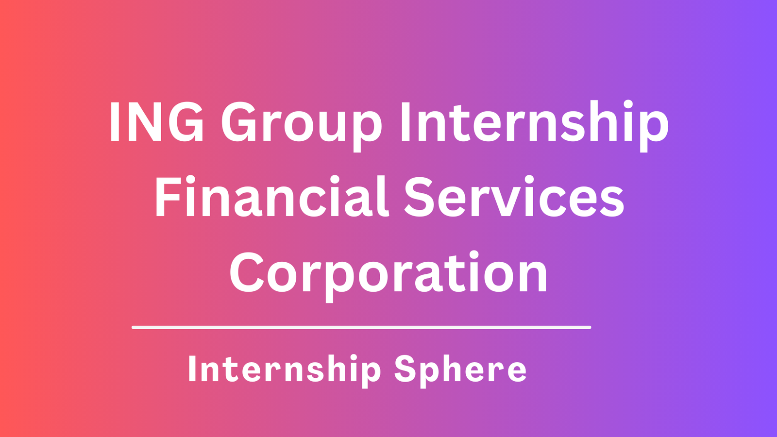 ING Internship