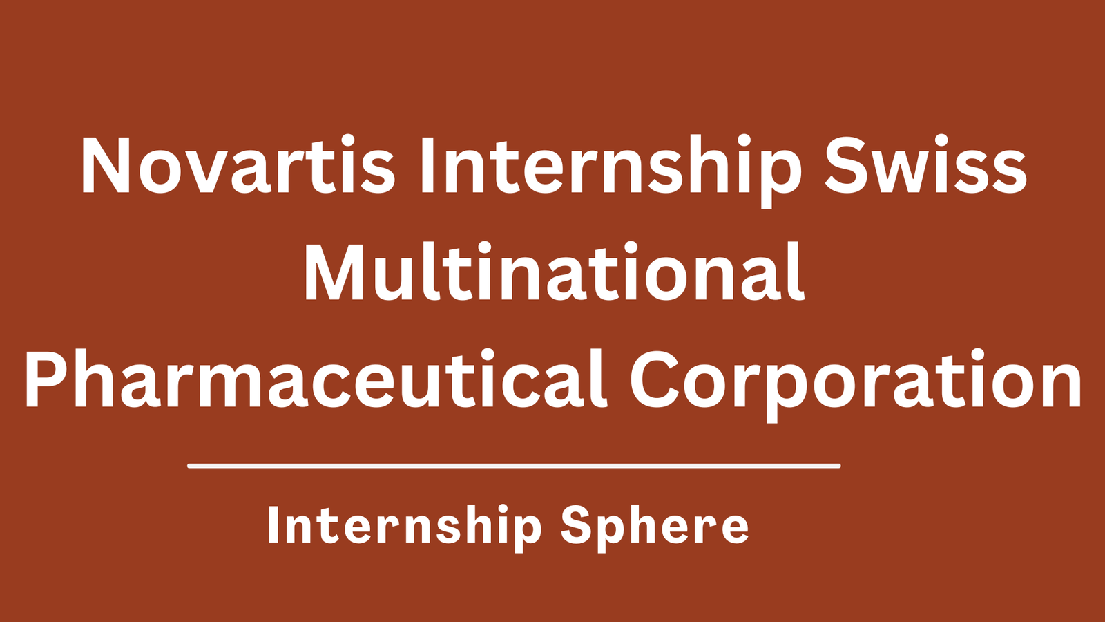 Novartis Internship