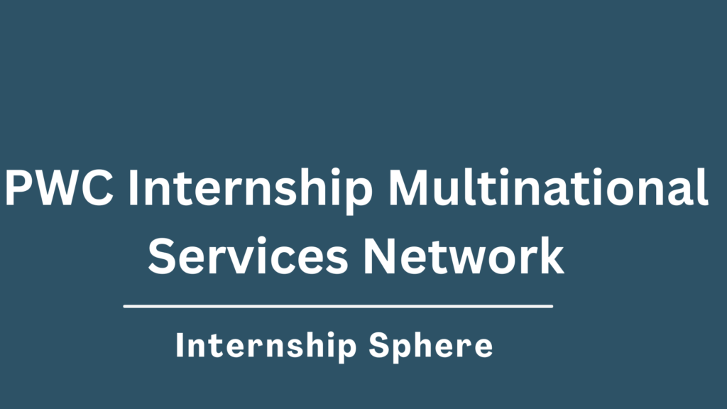 PWC Internship