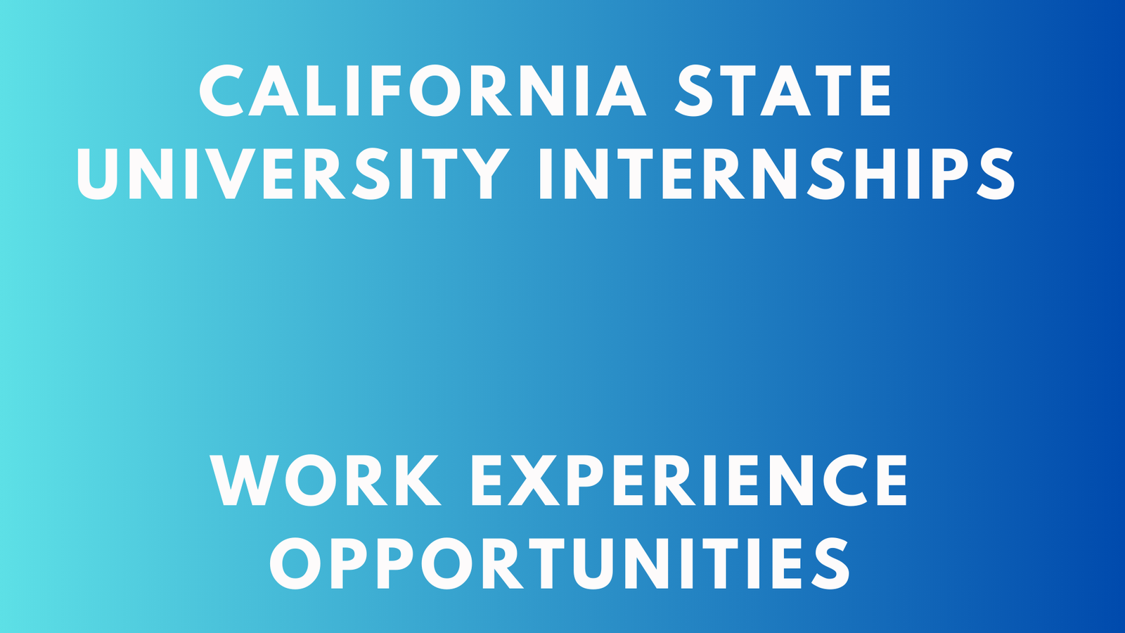 CSUDH Internships