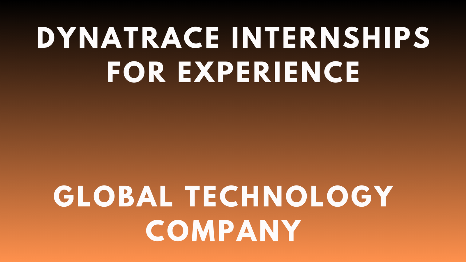 Dynatrace Internships