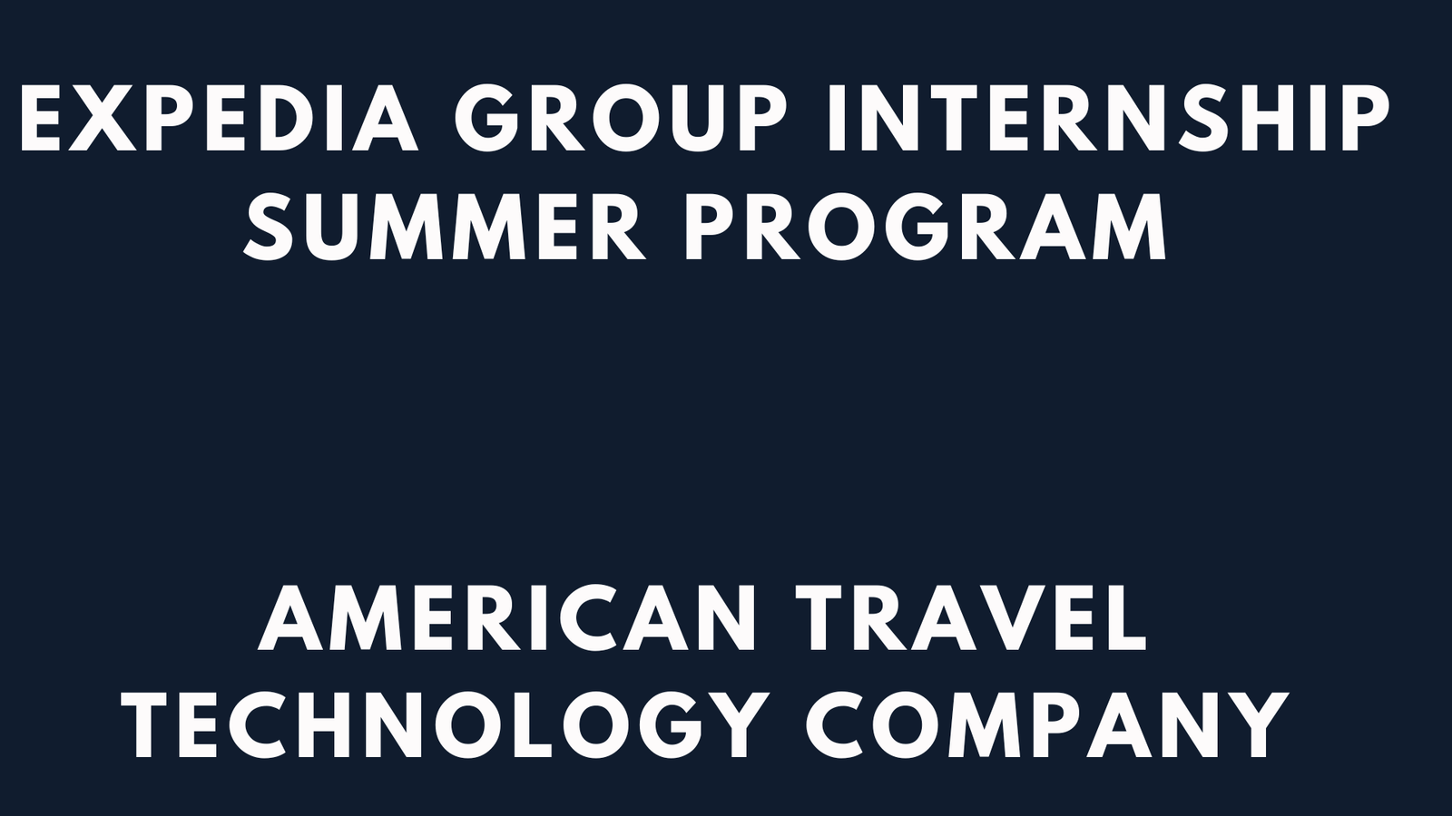 Expedia Group Internship