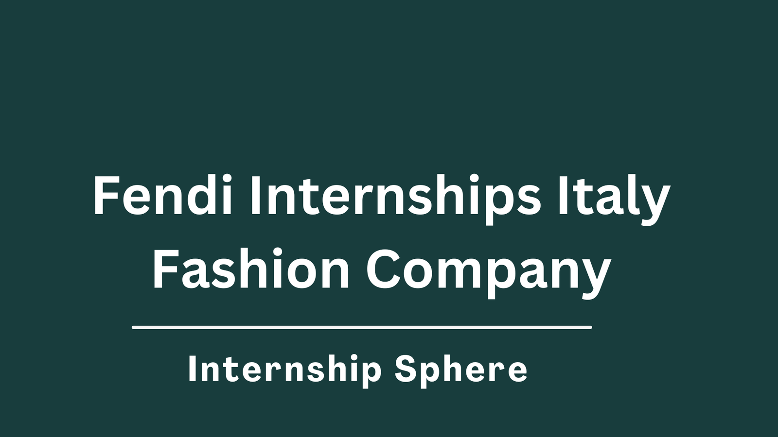 Fendi Internships