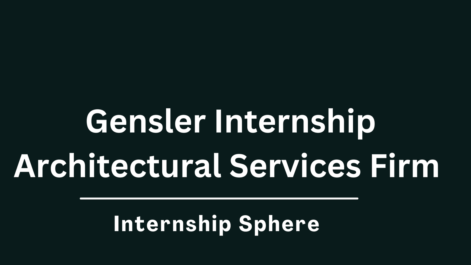 Gensler Internships