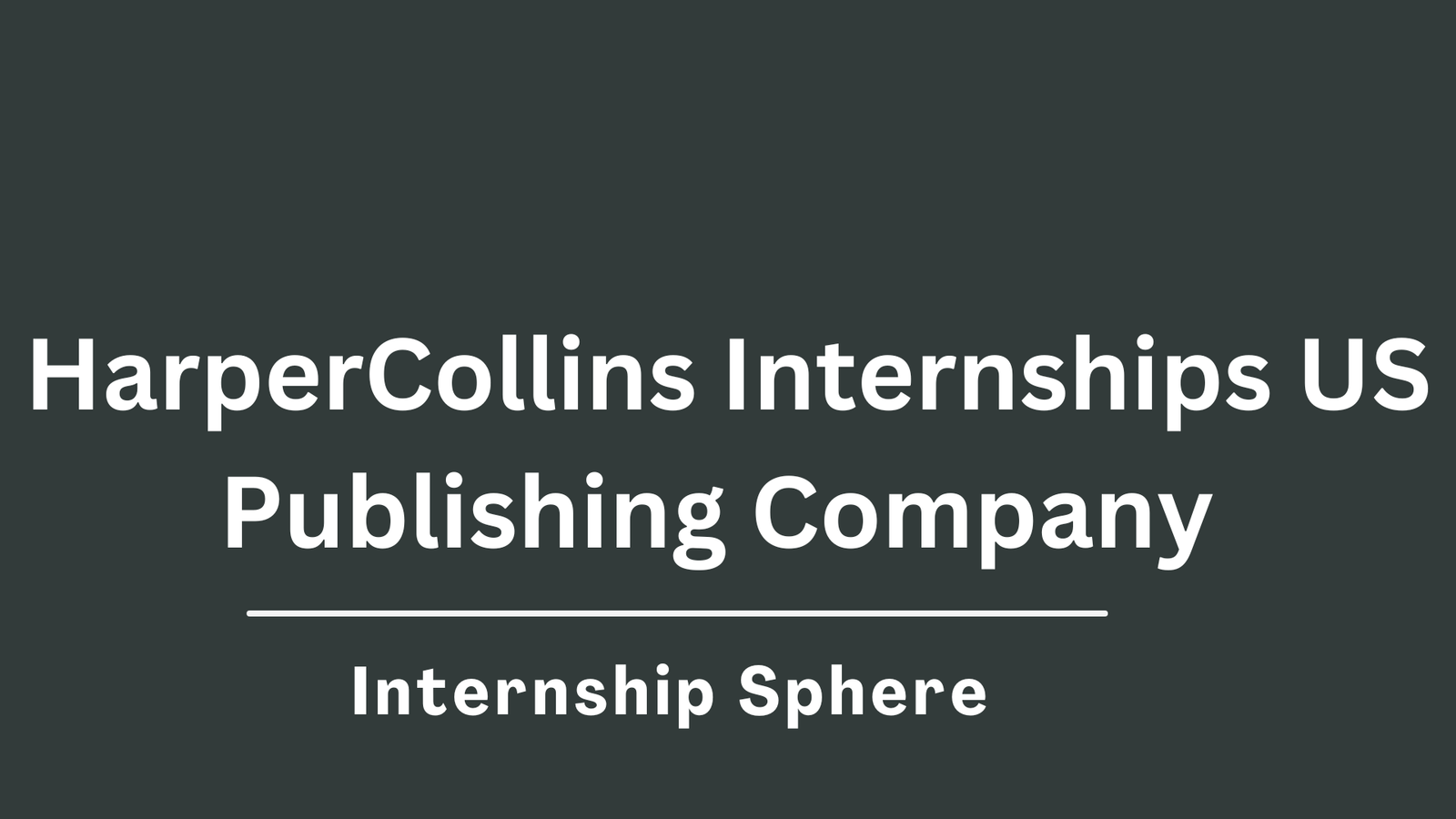 HarperCollins Internships