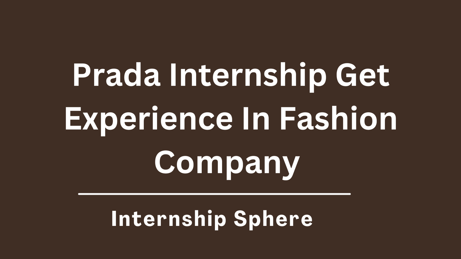 Prada Internship