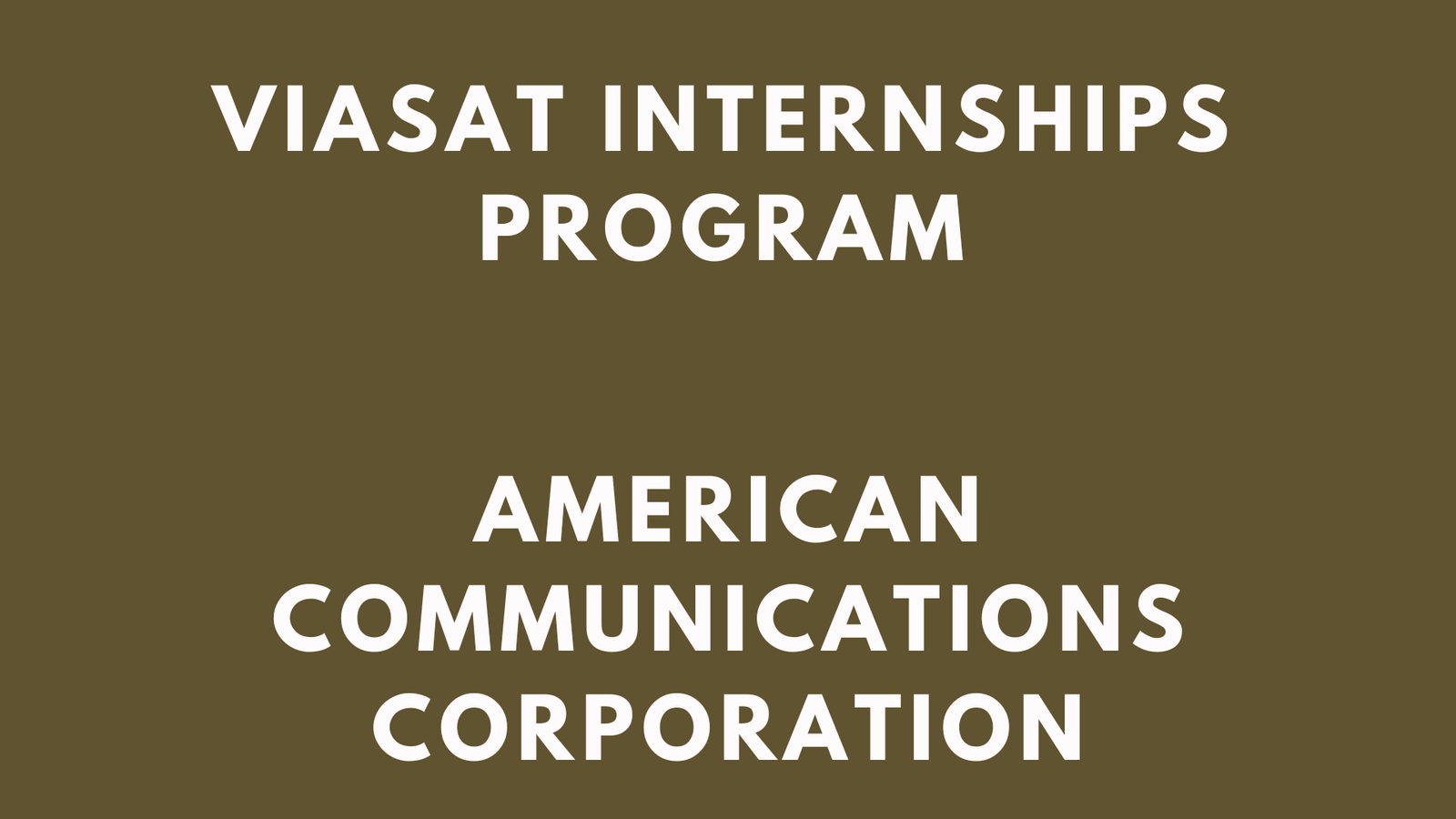 Viasat Internships