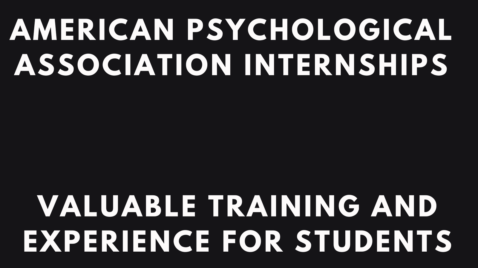 APA Internships