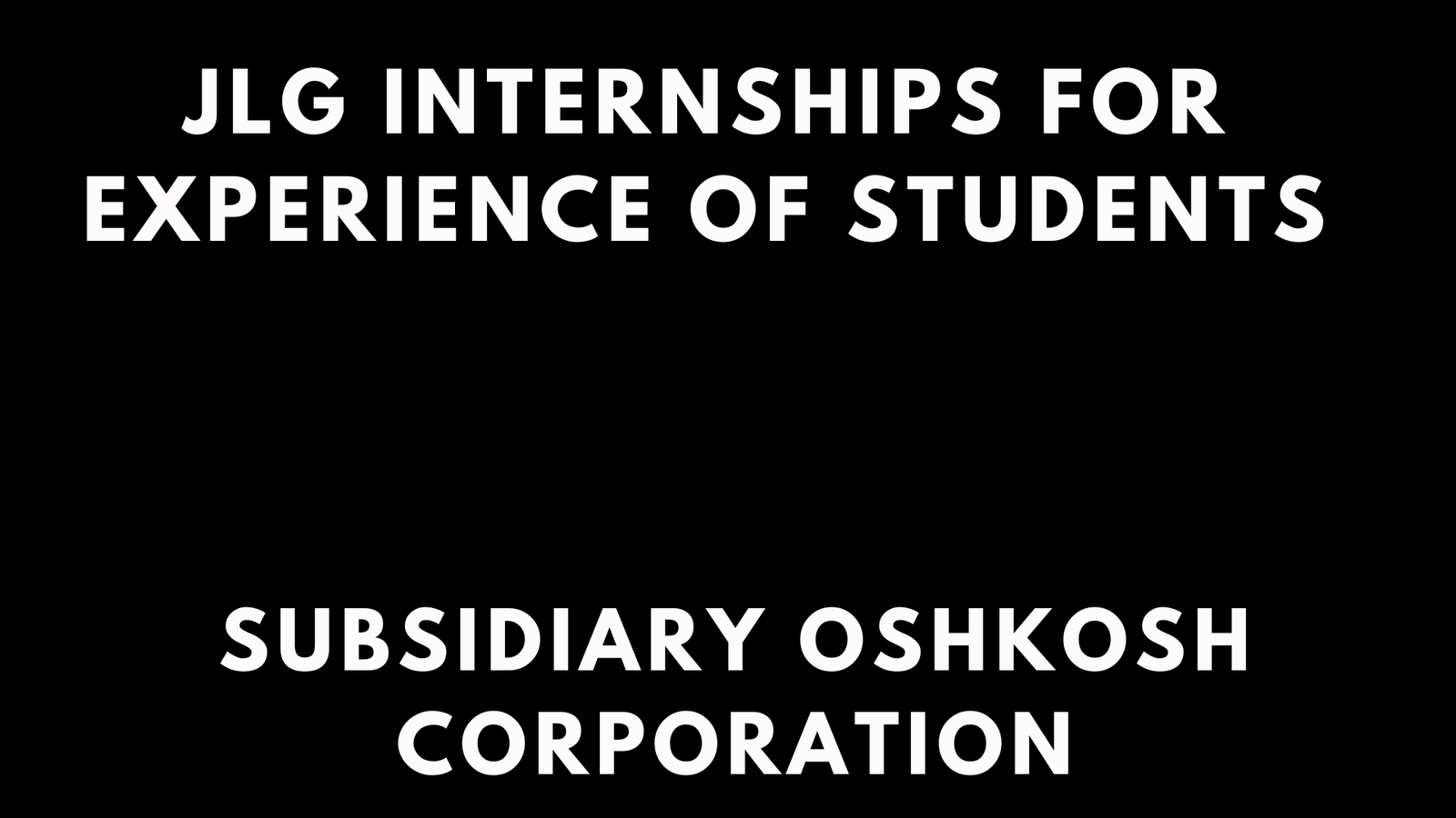 JLG Internships