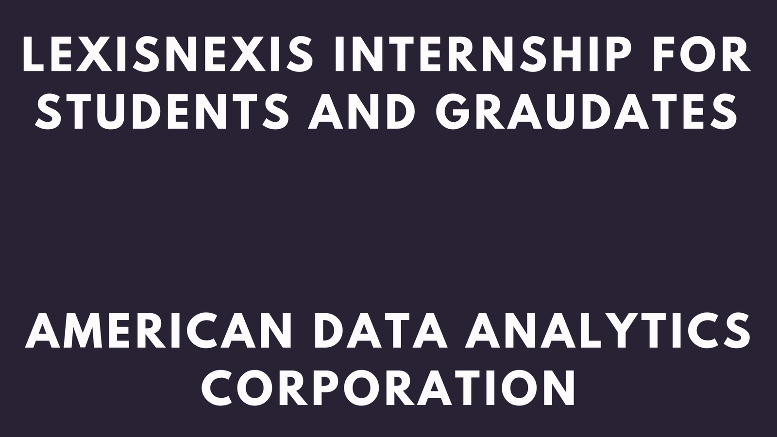 LexisNexis Internship