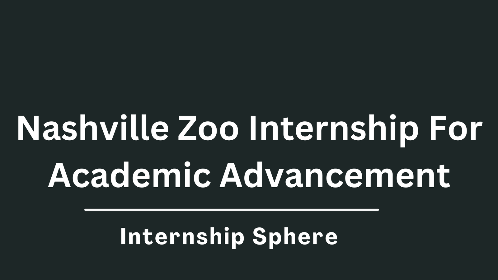 Nashville Zoo Internship