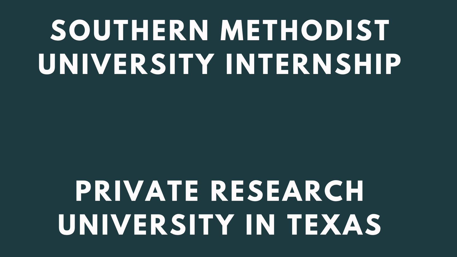 SMU Internship