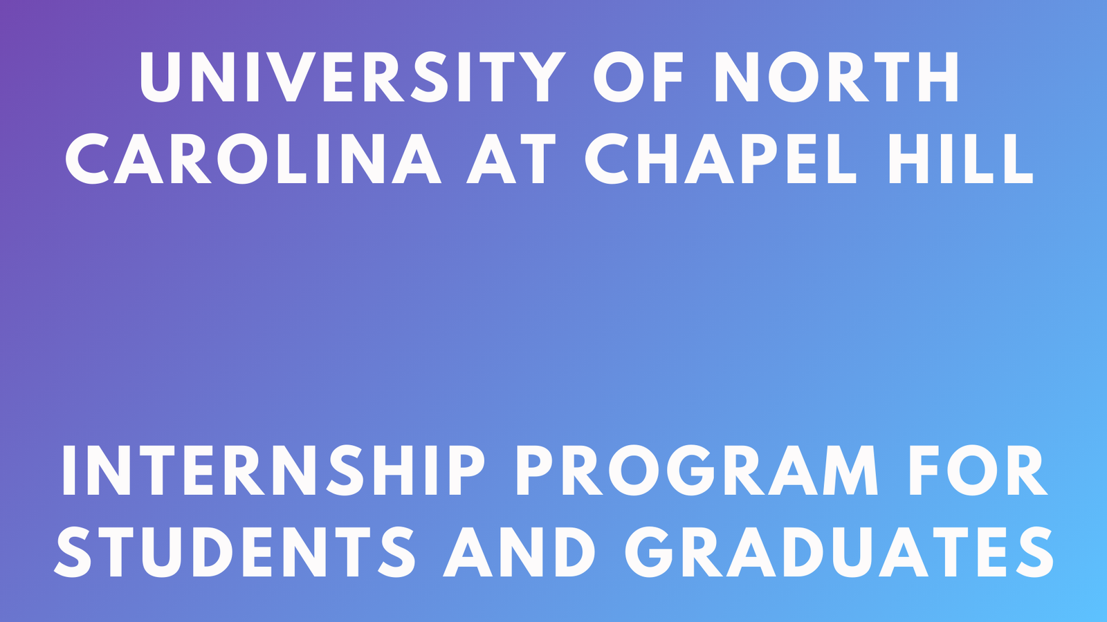 UNC Internships