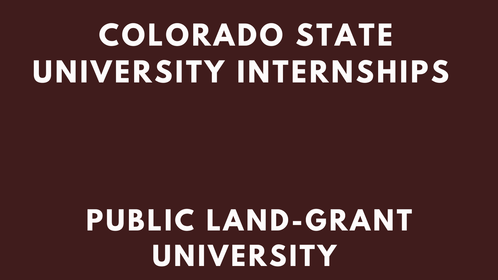 CSU Internships