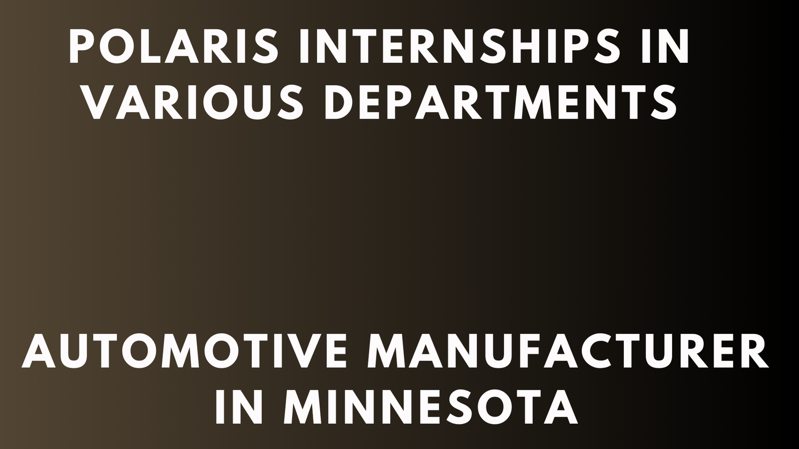 Polaris Internships