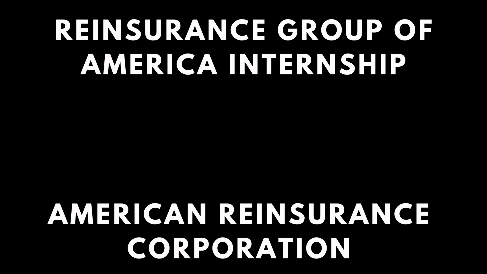 Reinsurance Group Of America Internship