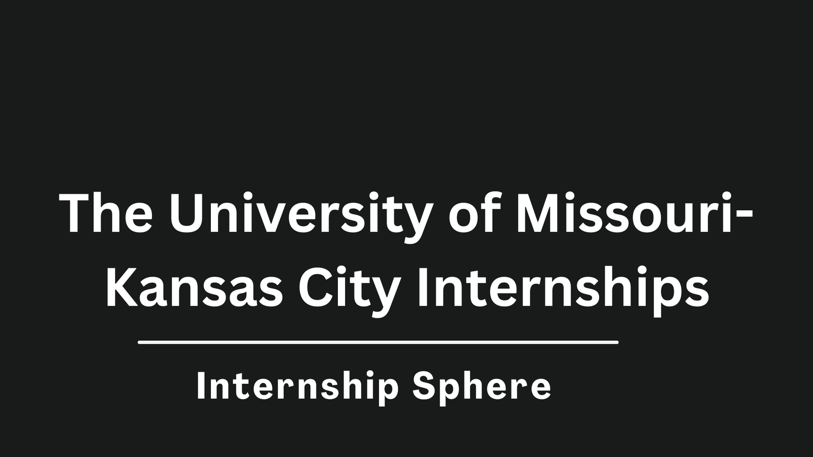 UMKC Internships
