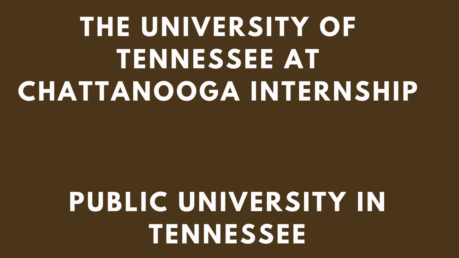 UTC Internship