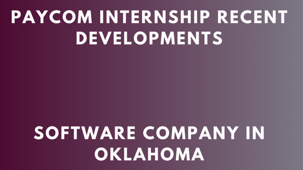 Paycom Internship 2026 Internship Program - Internship Sphere
